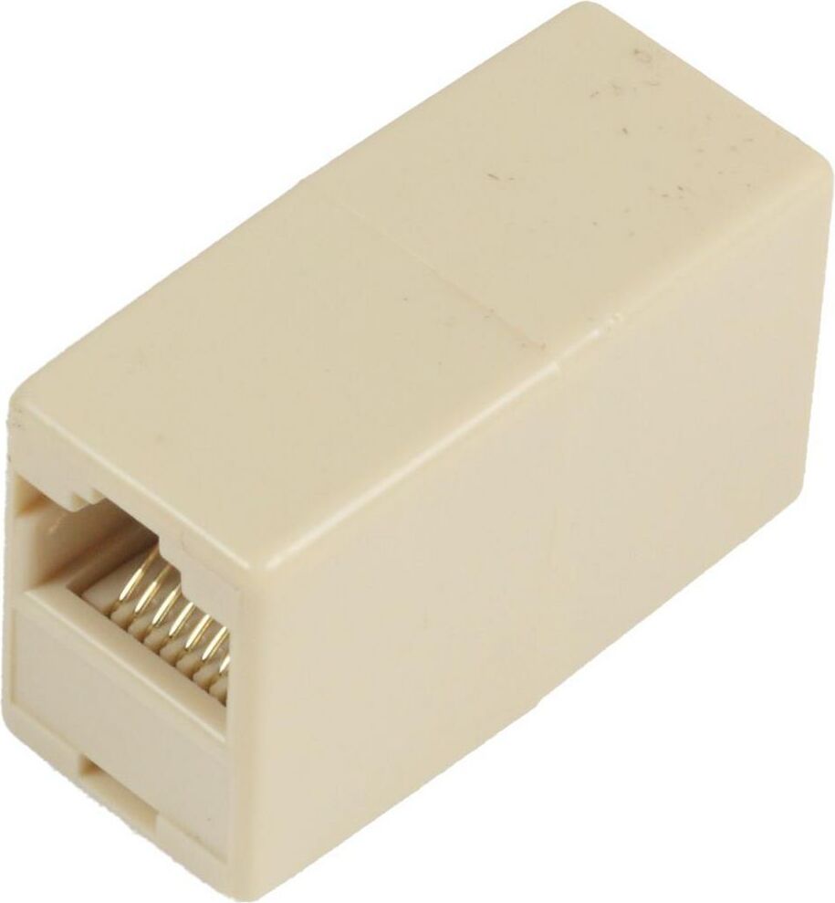 MICROCONNECT RJ45-RJ45 F/F - RJ-45 - RJ-45 - žena/žena - béžová (MPK100)
