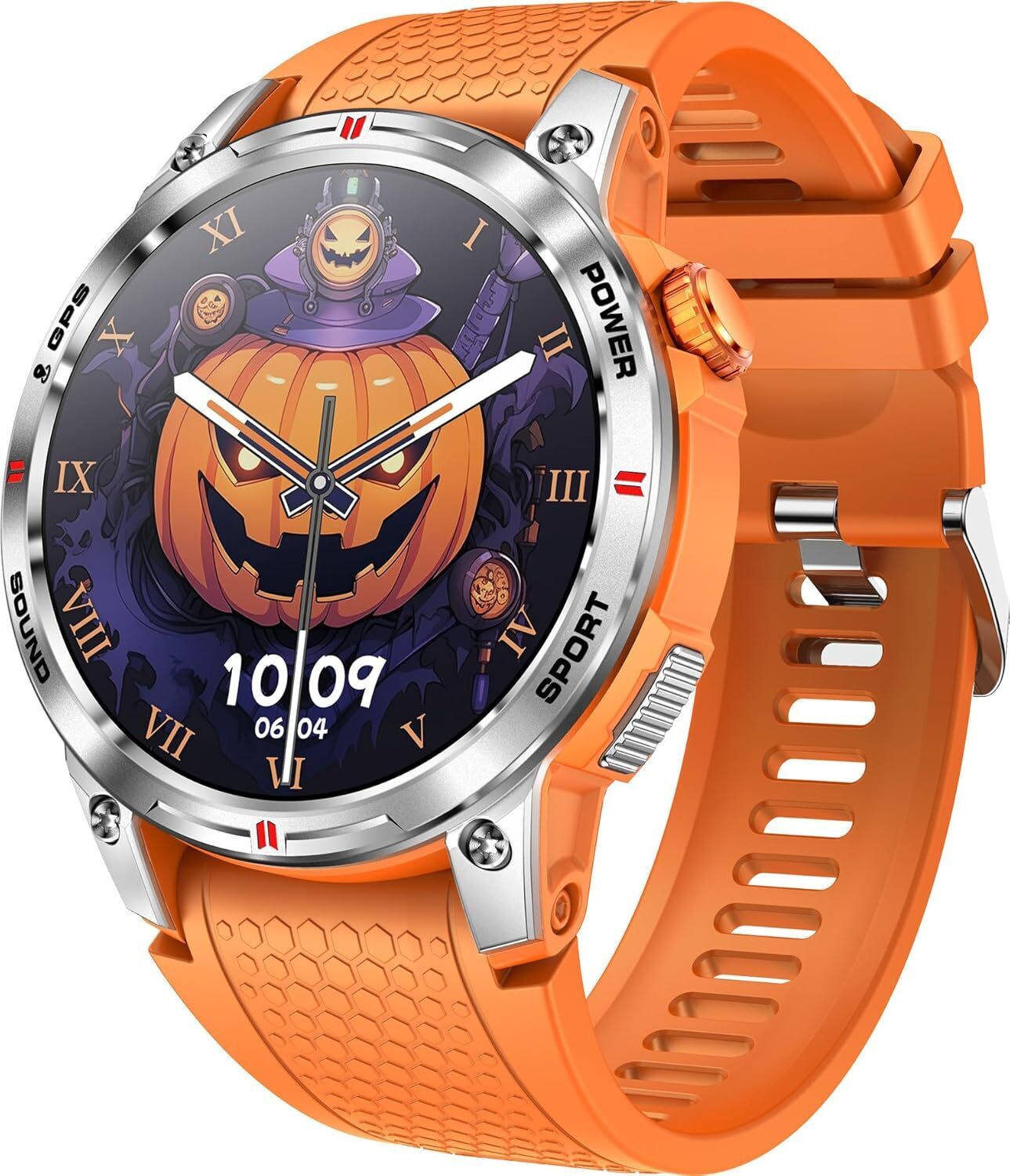 GPS smartwatch muži ženy fitness hodinky s funkciou telefónu, fitness tracker krokomer, vojenské outdoorové hodinky kompas, športové hodinky s monitorom tepu