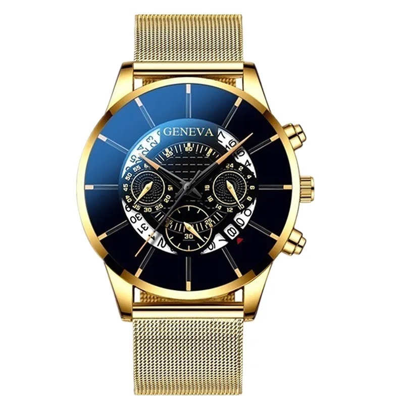 Hodinky Hank-Zlatá/Čierna KP25966