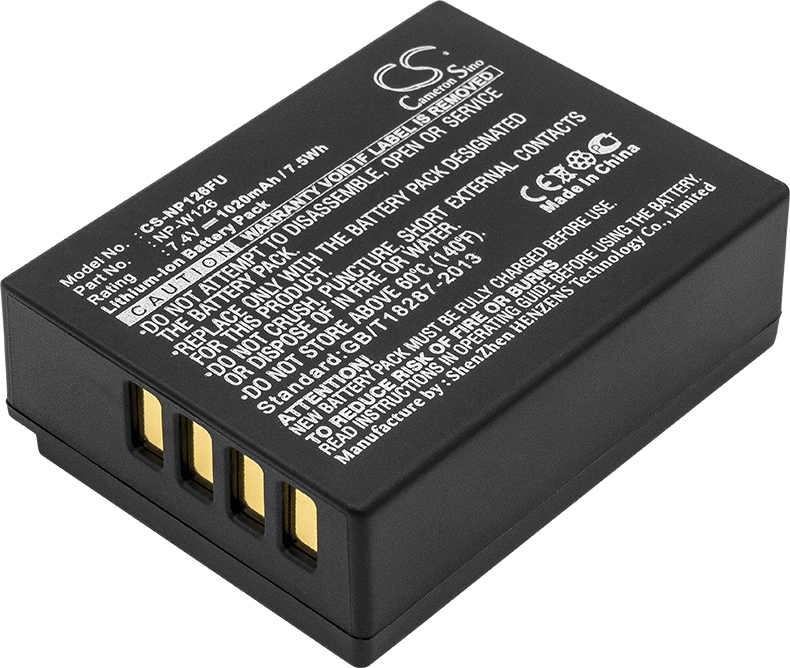 TECHTEK Akku Kompatibel mit [Fujifilm] FinePix HS30, FinePix HS30EXR, FinePix HS33EXR, FinePix HS35EXR, Finepix HS50, FinePix HS50EXR, FinePix X-A1,