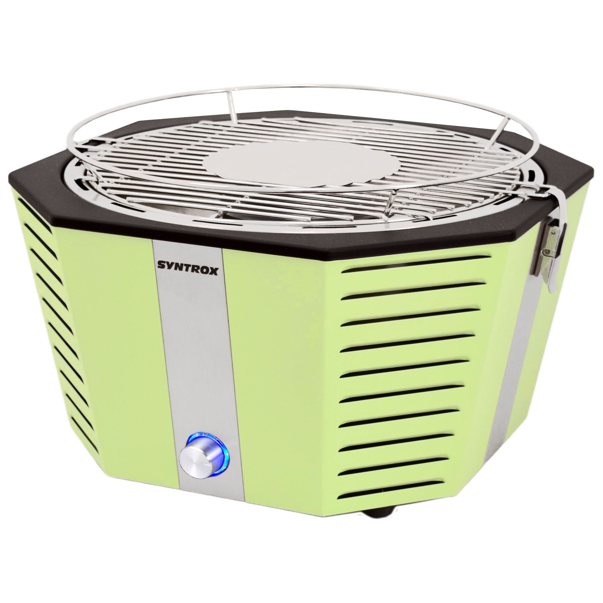 Syntrox Germany Balkongrill raucharm Molami | Tischgrill mit Aktivbelüftung BBG Grill