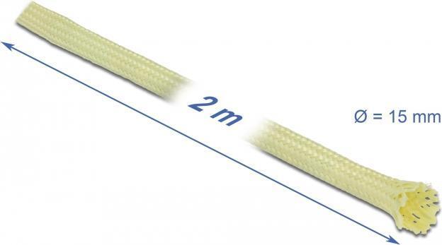 DELOCK Geflechtschlauch aus Aramid Fasern 2 m x 15 mm