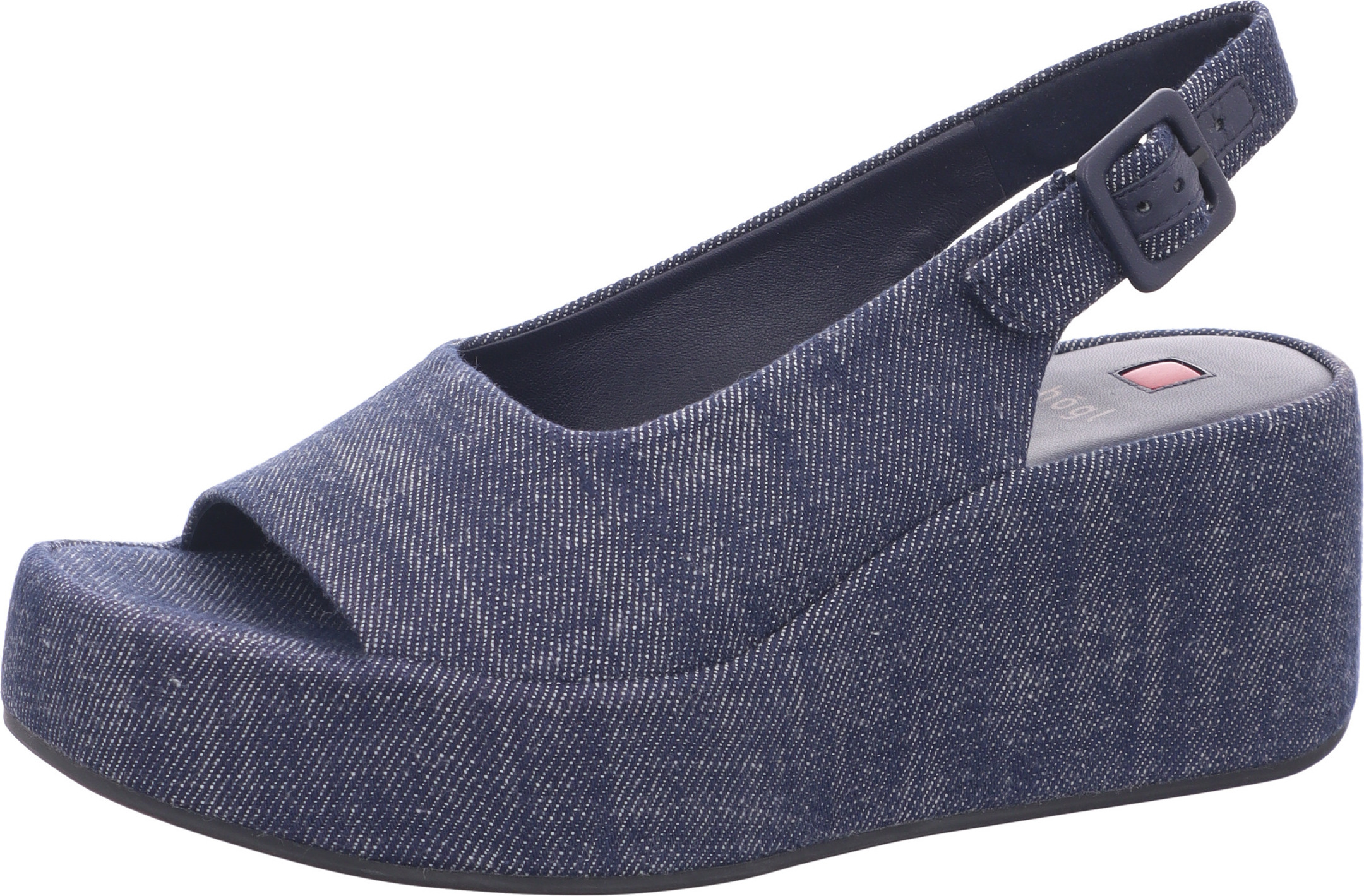 Högl Damen Sandaletten/ Keilsandaletten/ Slingsandaletten Blau Leder Größe: 5 7-102519 3200