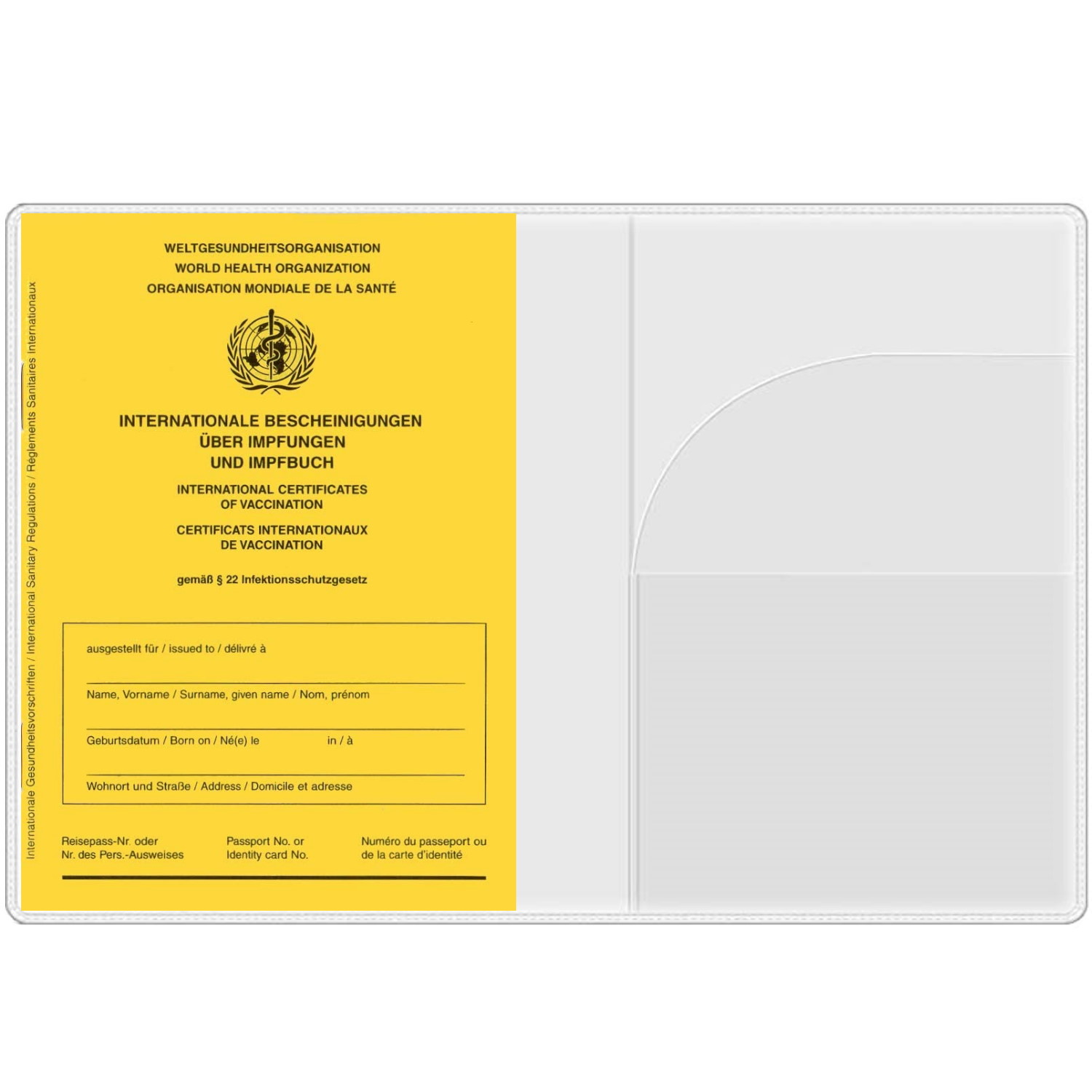 HETZEL Dokumenten-Prospekthülle PVC 0,13 mm A4 Überbreite 