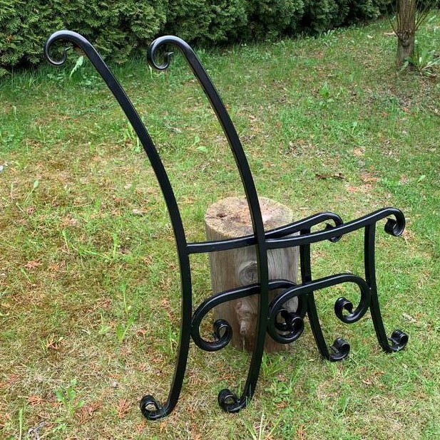 Sonstige Bankbeine 2stk. Schwarz Bankkufen Bankgestell Metall Gartenbank Beine