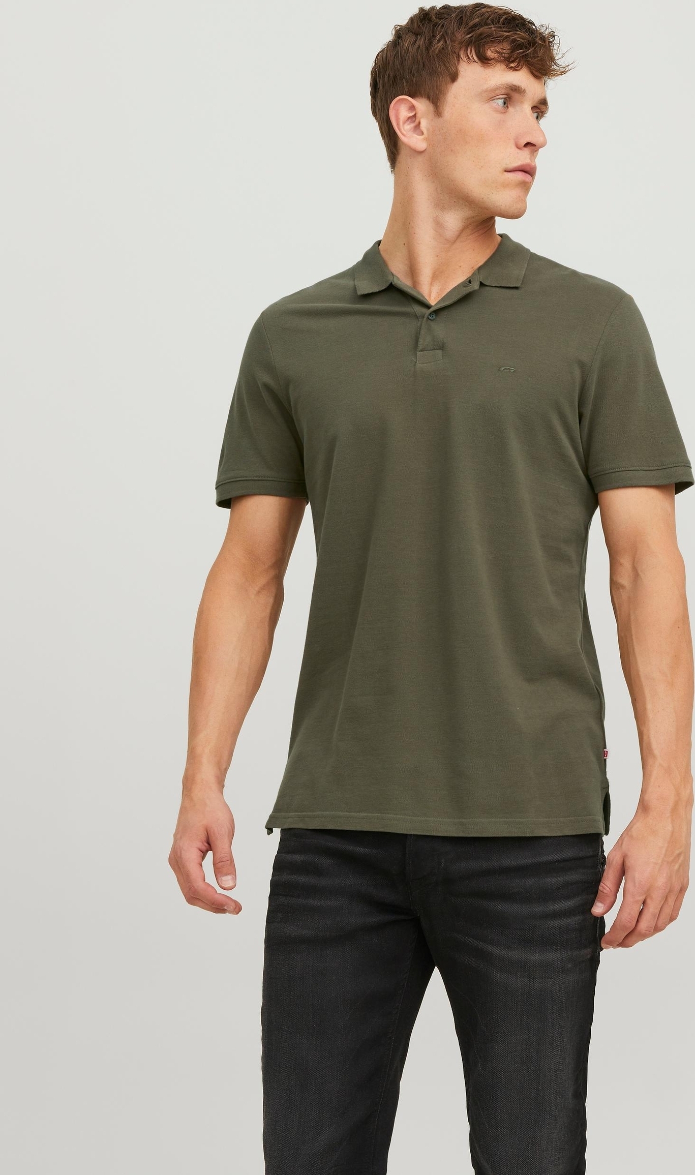 JACK & JONES Herren Poloshirt JJEBASIC Polo JJEBASIC POLO SS NOOS