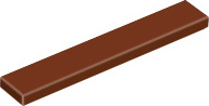 25 Stück LEGO, Teil Nr. 6636, Rotbraun (Reddish Brown) 6636-Rotbraun (Reddish Brown)-25 Stück-122