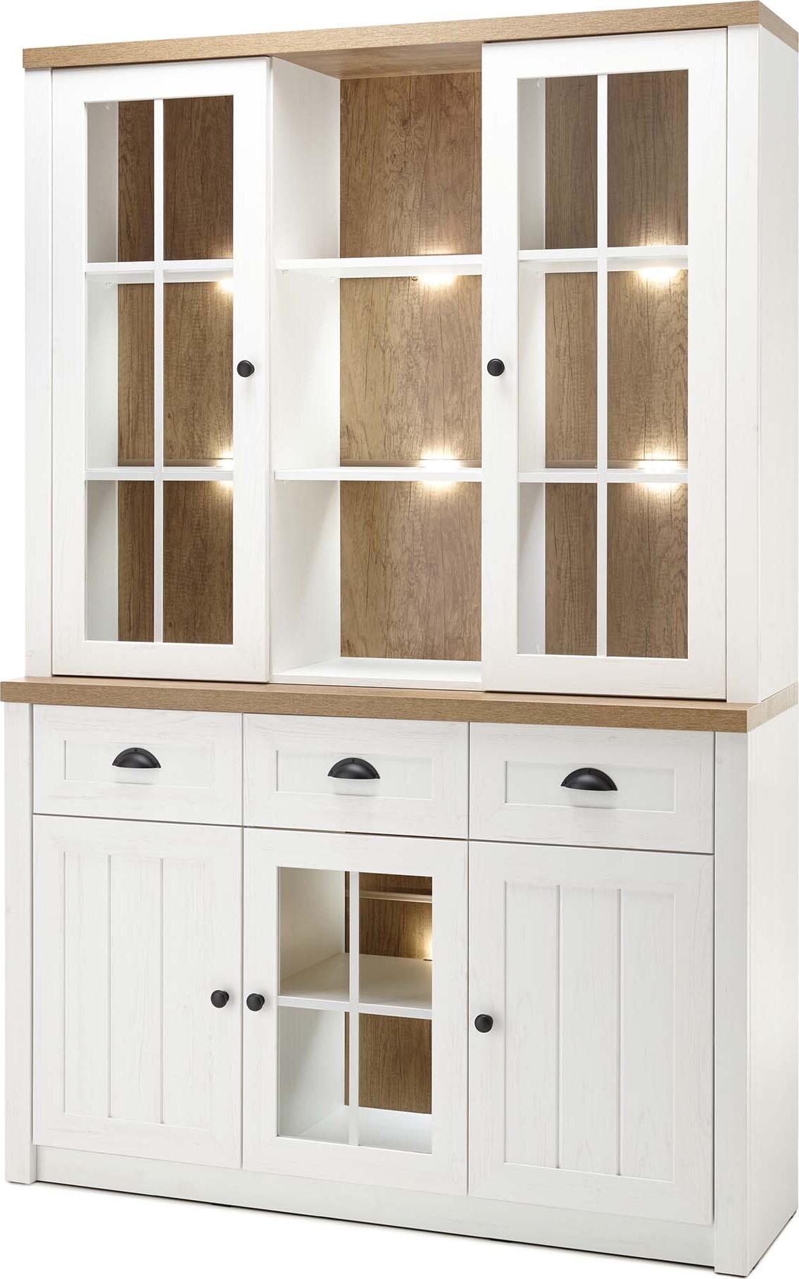 Buffet Provence B2 - Pinie Weiß / Eiche hell Nachbildung