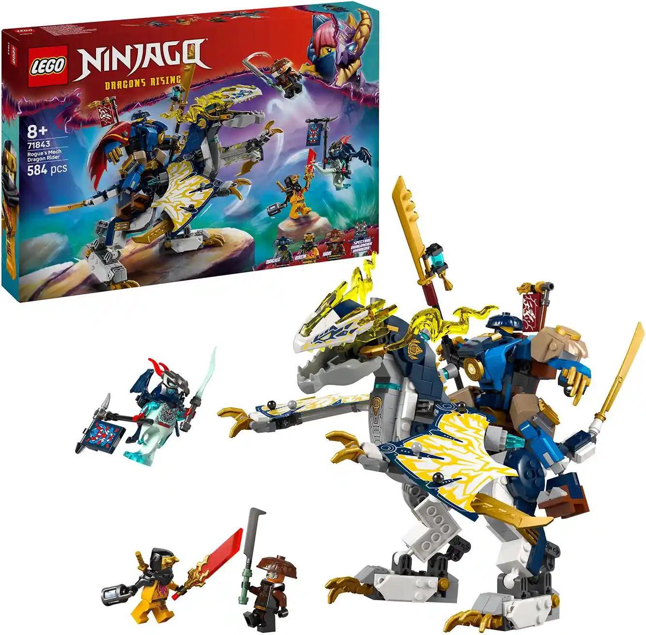 LEGO NINJAGO 71843 Rogue und Robotick Drachette