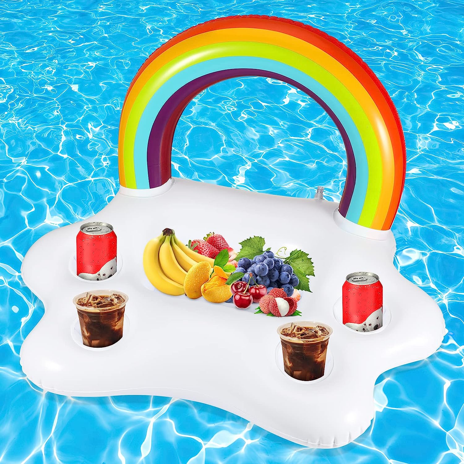 Alvinlite Schwimmender Getränkehalter – Für Pool, Strand & Whirlpool, Hält 330 Ml Dosen