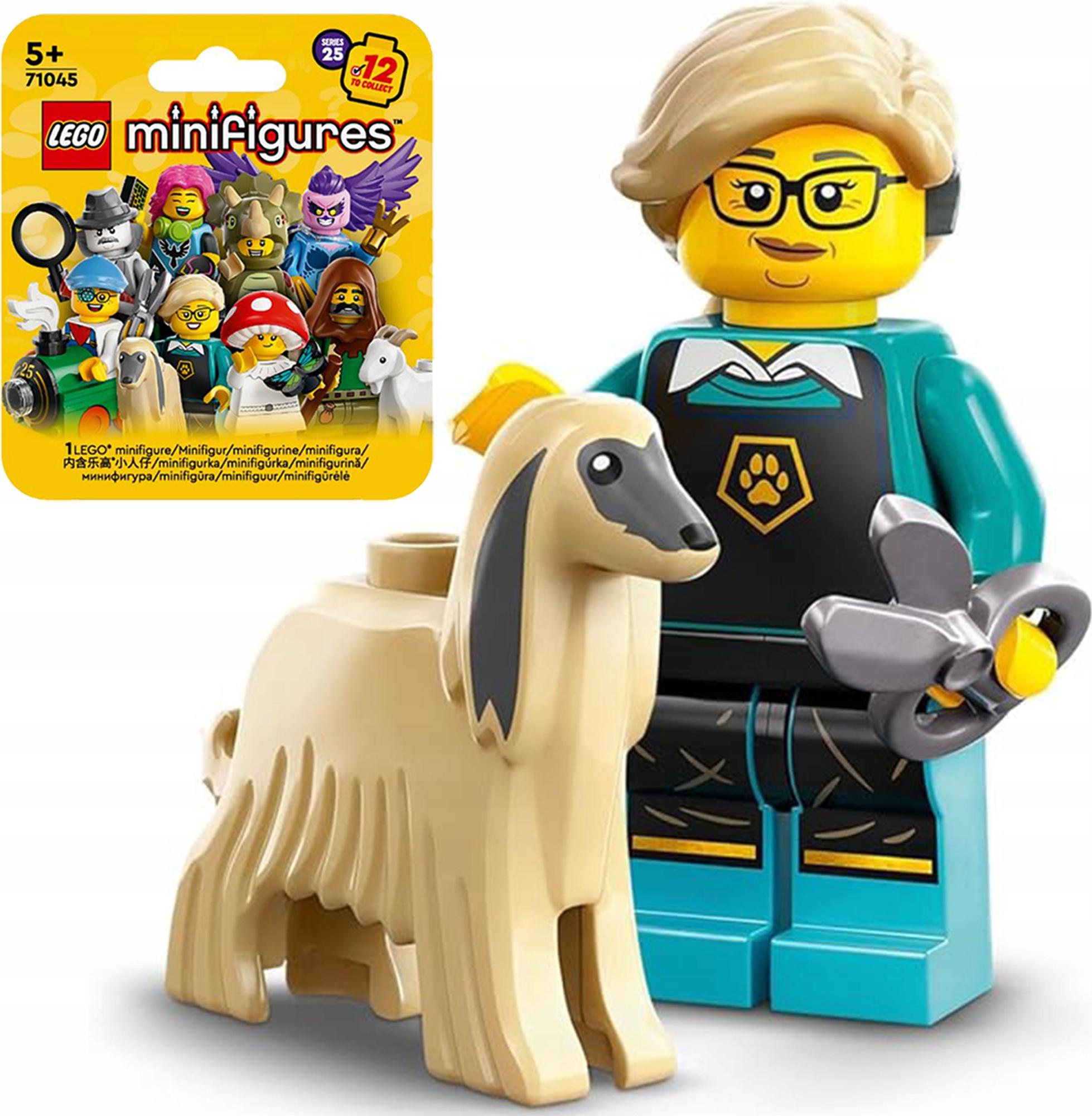71045 – LEGO Minifigures – HUNDEFRISEURIN MIT AFGHANISCHEM HUND col25-12 / Serie 25