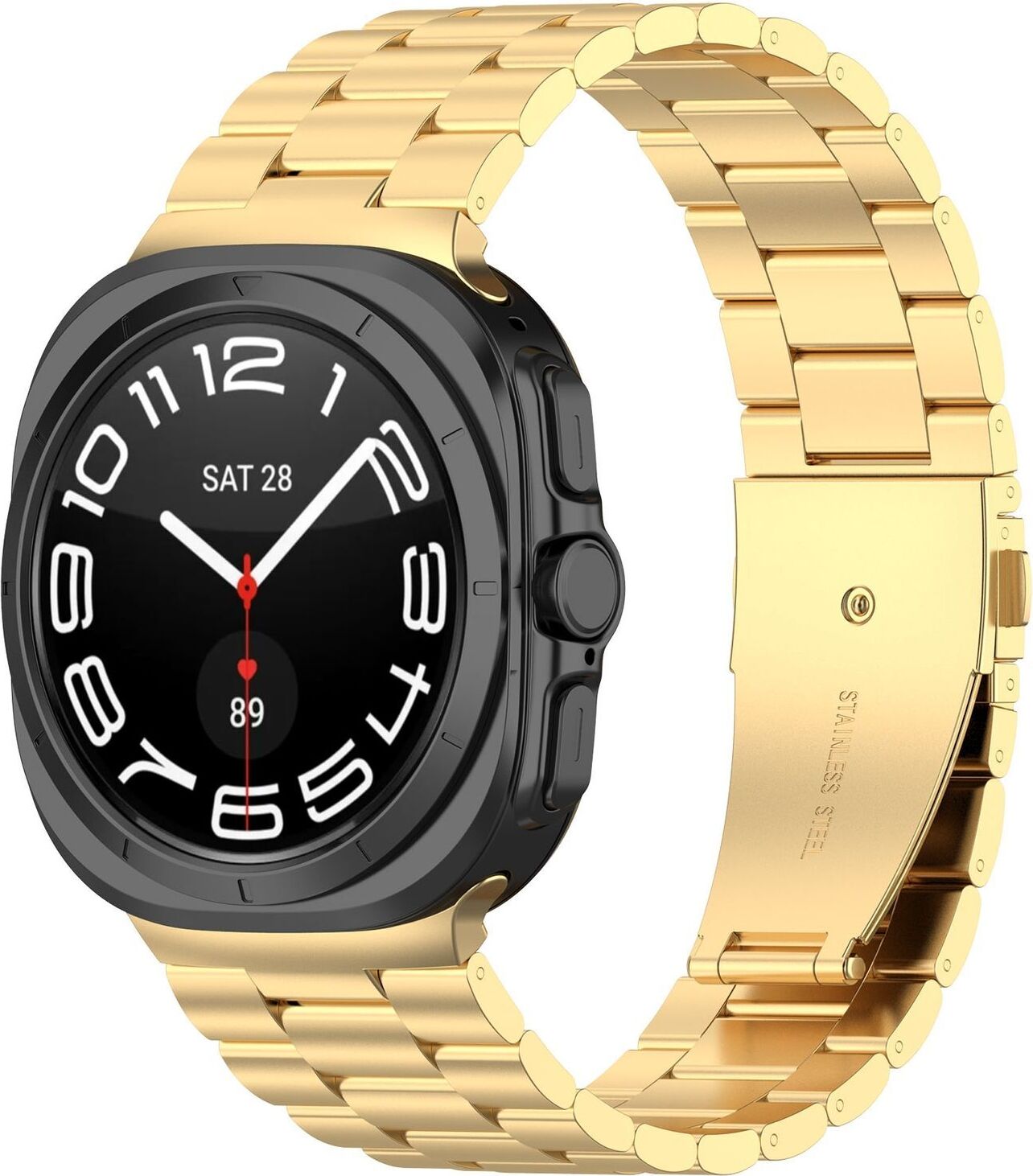 Pre Samsung Galaxy Watch Ultra 47 mm kovový pás z nehrdzavejúcej ocele