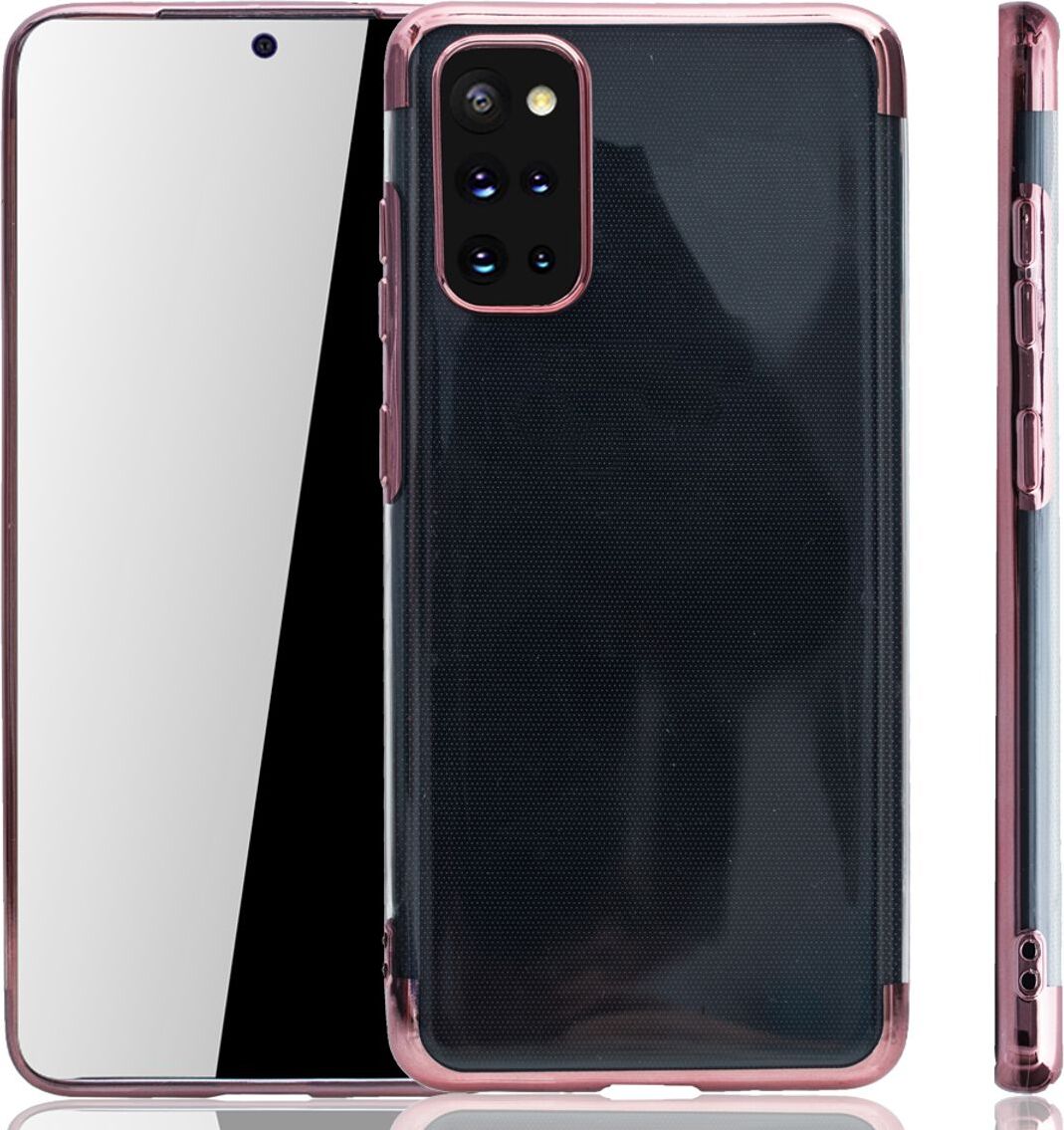 Kryt na mobilný telefón pre Samsung Galaxy S20 Plus Rose Pink - číry - TPU silikónový zadný kryt Ochranný kryt v transparentnej ružovej farbe