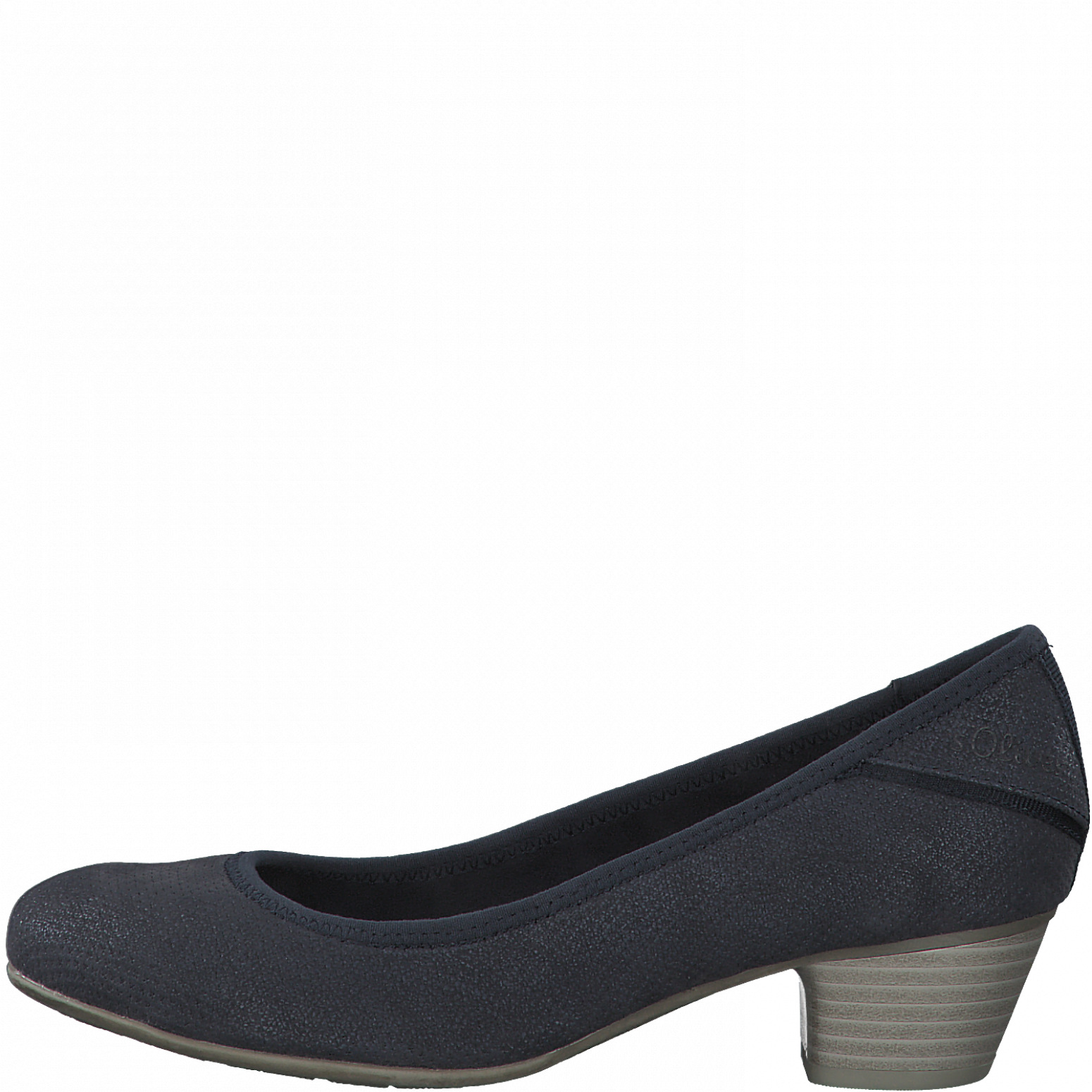 S.Oliver Damen Pumps Mit Blockabsatz – Bequem In Navy, Größe 41 EU, Aus Synthetischem Material