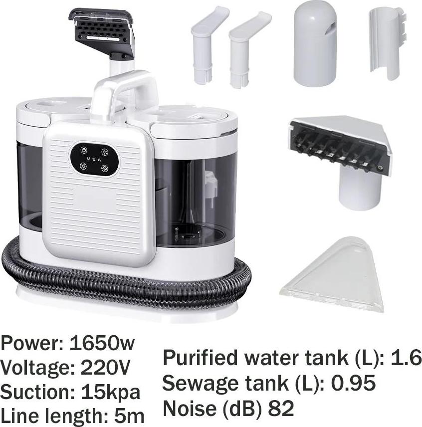 StarTech C688 - Teppich- und Polsterreiniger - Dampfversion - 15 kPa Saugkraft - 1650 W - Handlicher Fleckenentferner für Sofa, Autositz, Tierflecken - Braun