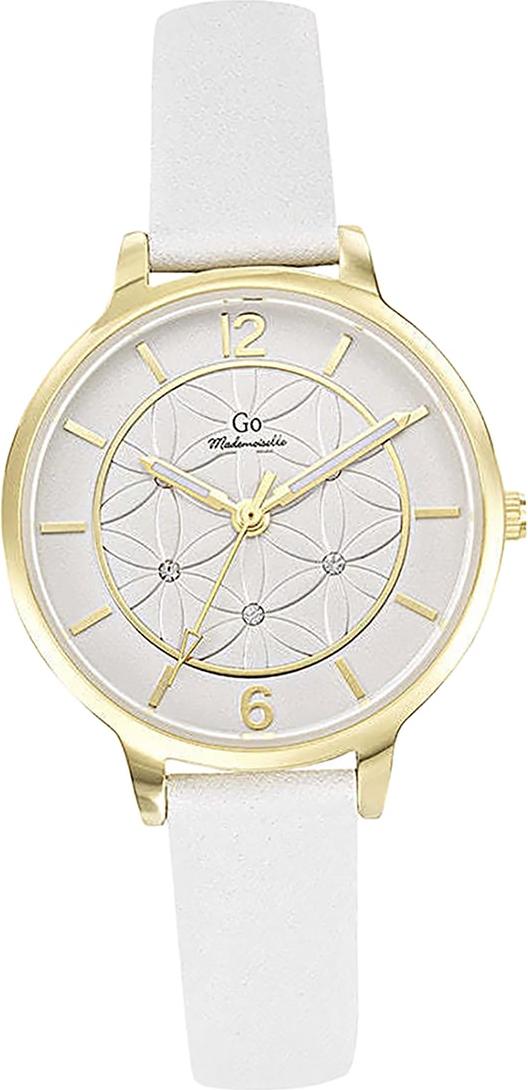 Len dámske náramkové hodinky Girl Only biele analógové Mademoiselle s koženým remienkom D2UGO699597