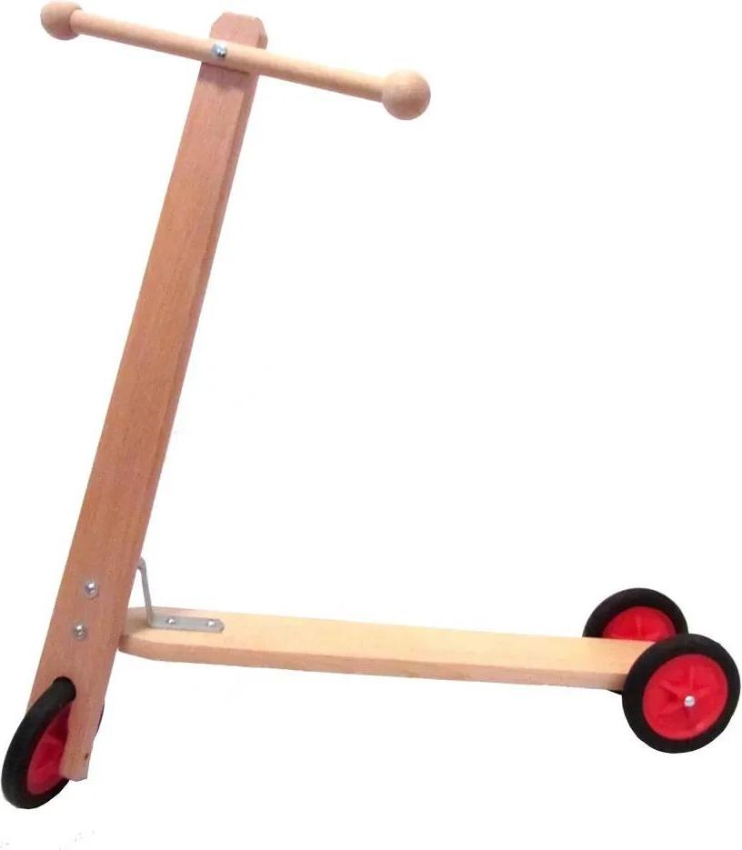 Holz-Wenzel Roller, Kinderholzroller mit drei Rädern 201