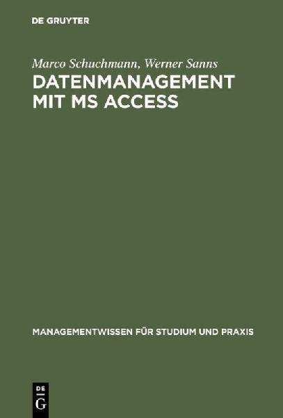 de Gruyter Oldenbourg Datenmanagement mit MS ACCESS