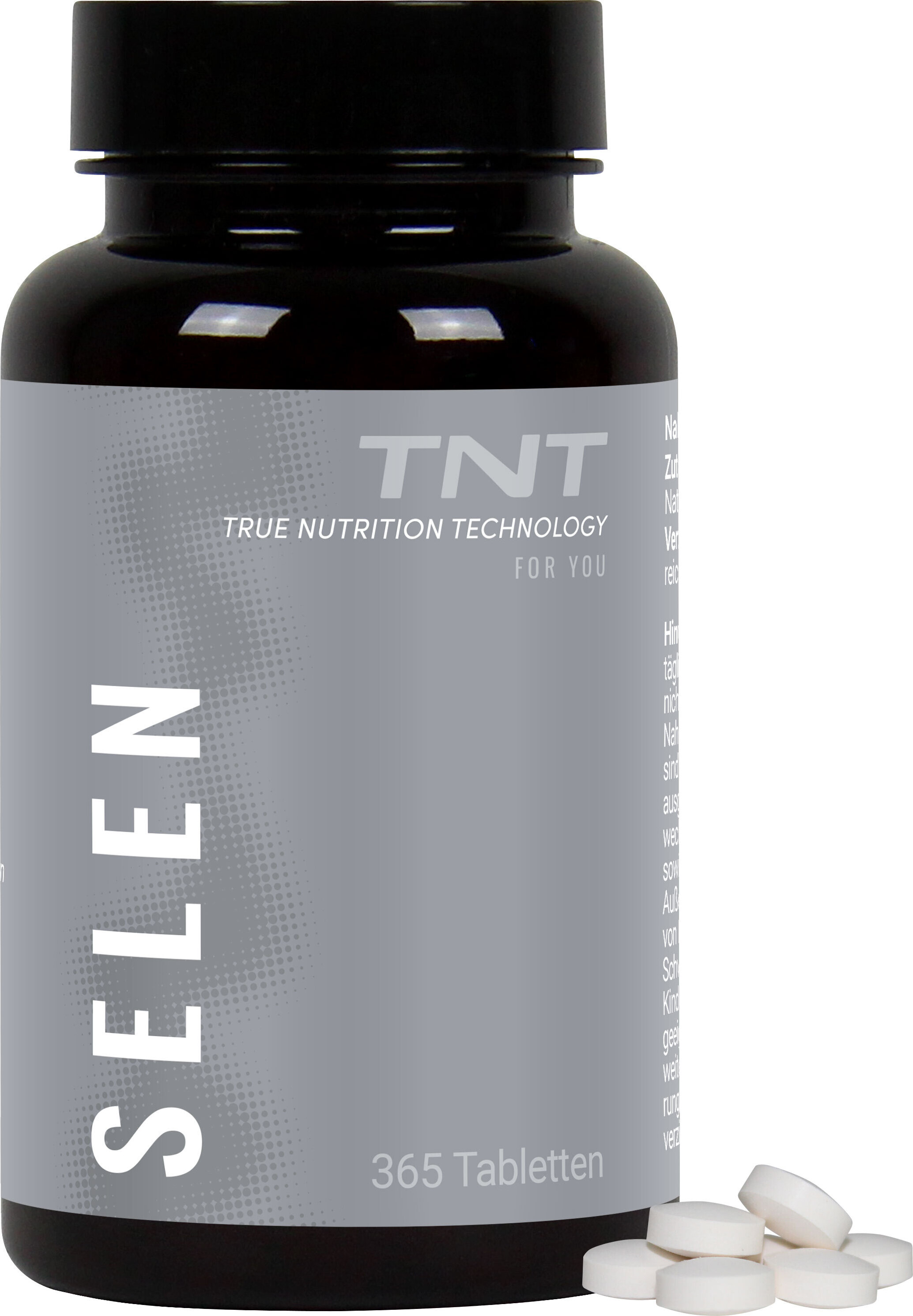 TNT Selen Complex Jahresration mit 200g Selen pro Tagesportion 365 Tabletten ohne Geschmack 840145