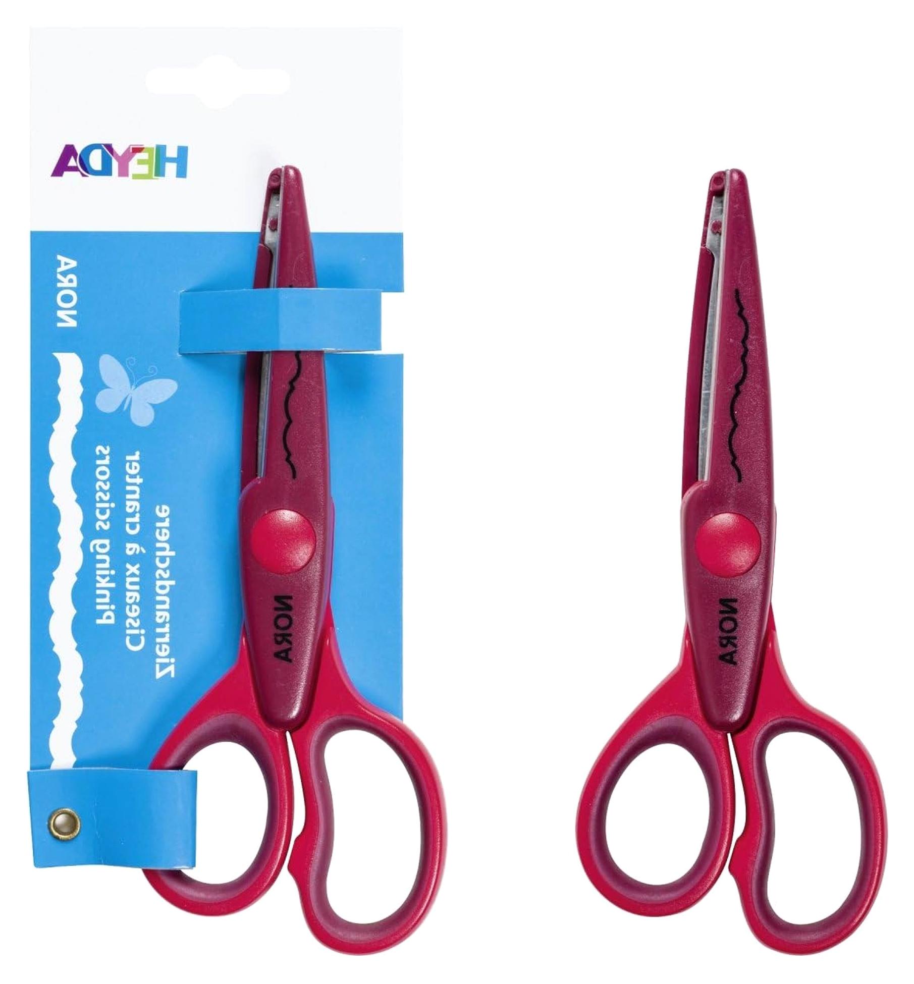 Markenlos HEYDA Zierrandschere 16 cm Motiv Nora