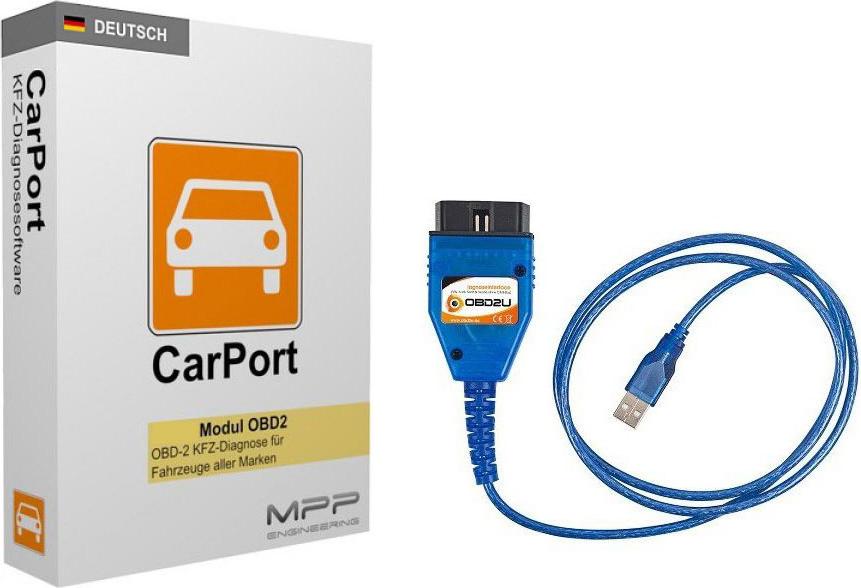 Türk GbR USB OBD KKL Diagnose Gerät CarPort PRO SOFTWARE K-Leitung für VW Audi Seat Skoda