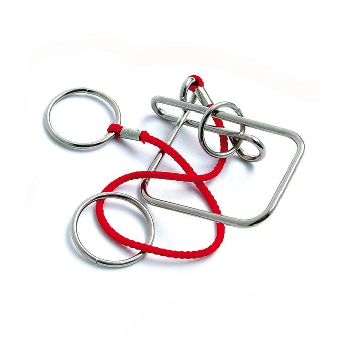 Eureka Kniffliges Knobelspiel Serie 11: Befreie den Ring aus Seil und Metall 473281