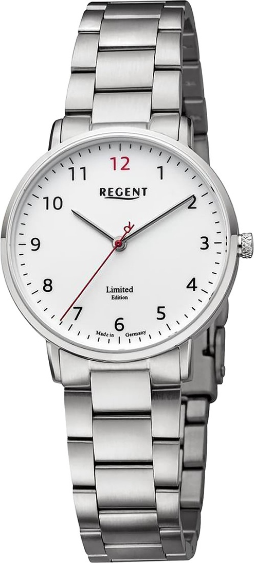 Dámske náramkové hodinky Regent s kovovým remienkom strieborné D2URGM2304