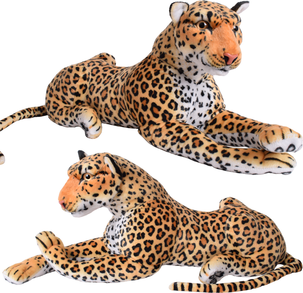 TE-IMPORTE TE-Trend Kuscheltier XXL 80cm Leopard Deko Plüschtier Großkatze