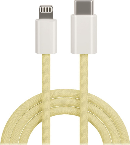 Lade- und Datenübertragungskabel Maxlife MXUC-06, USB-C auf Lightning, 1,0 m, 20 W, gelb