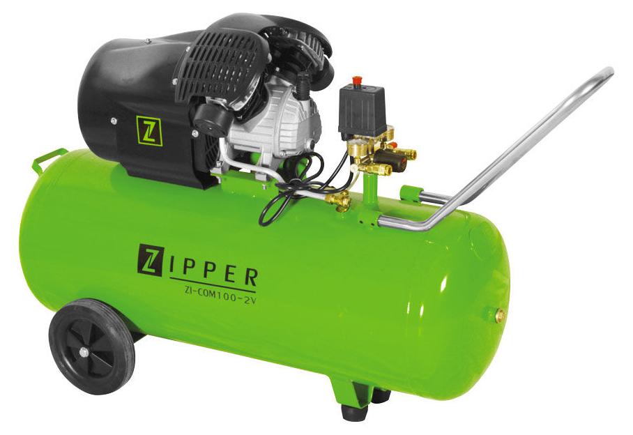 ZIPPER Kompressor Druckluftkompressor Druckluft 8 bar inkl Zubehör ZI-COM100-2V5