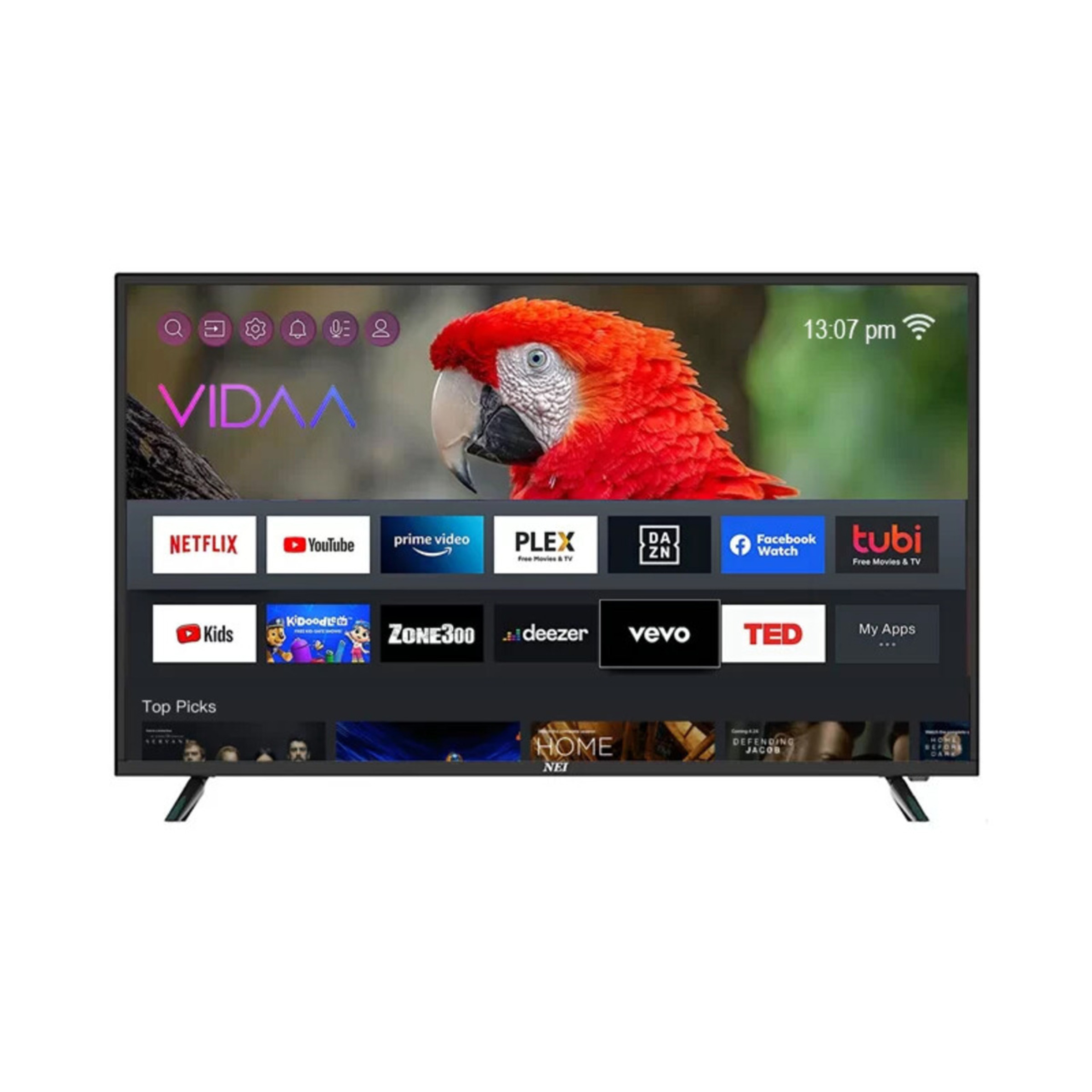 LED televízor NEI 43NE6900, 109 cm, CI+ slot, Wi-Fi, Ultra HD 4K, Smart, čierny,
