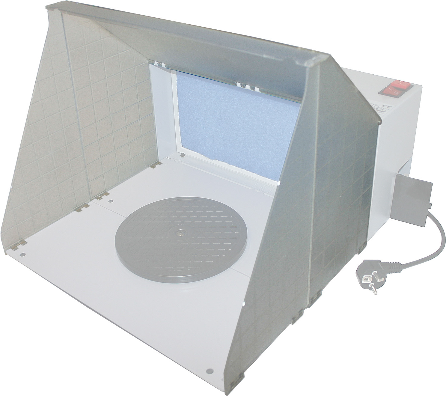 Wiltec Airbrush Ersatz Gehäuseteile für Farbnebel Absauganlage, zur Absaugung von Farbe Farbnebel Sprühnebel, Zubehör 34232