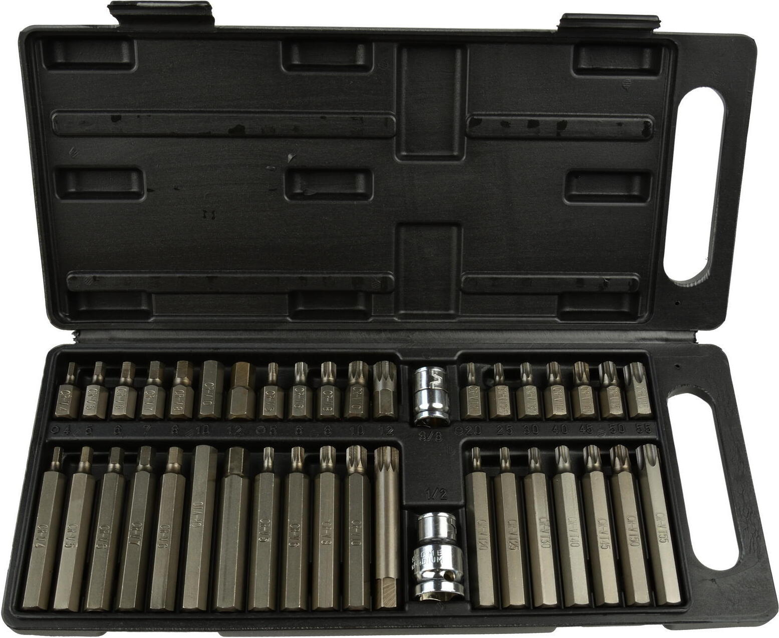 Sada bitov 10 mm, 41-dielna, 6HRAN, TORX, XZN, GEKO