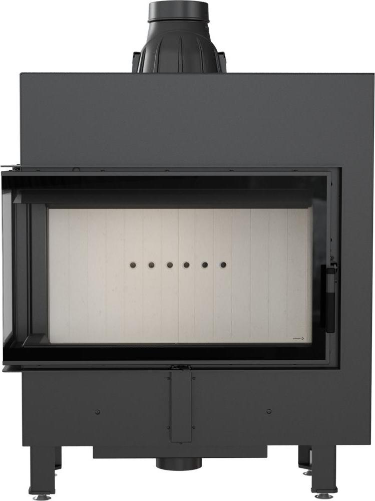 Oceľový krb KRATKI LUCY SLIM ľavý 10 kW Ø 160