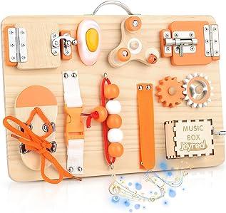 Akhan Joyreal Motorikbrett Activity Board Montessori Spielzeug Busy Board Montessori Brett Motorikspielzeug Sensorik Spielzeug 174857120