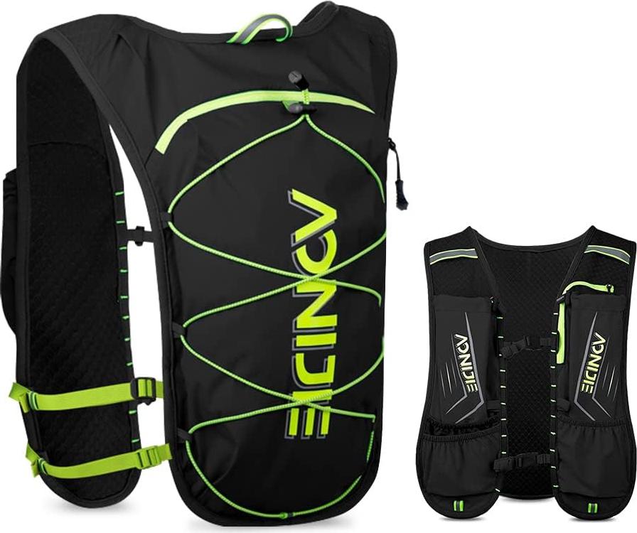 Markenlos Hydrationsrucksack, Geila Laufhydrationsweste, Marathon Trail Running Rucksack, Atmungsaktive Rucksack für Outdoor-Sport Marathonläufer, Leichter Wasser-Rucksack