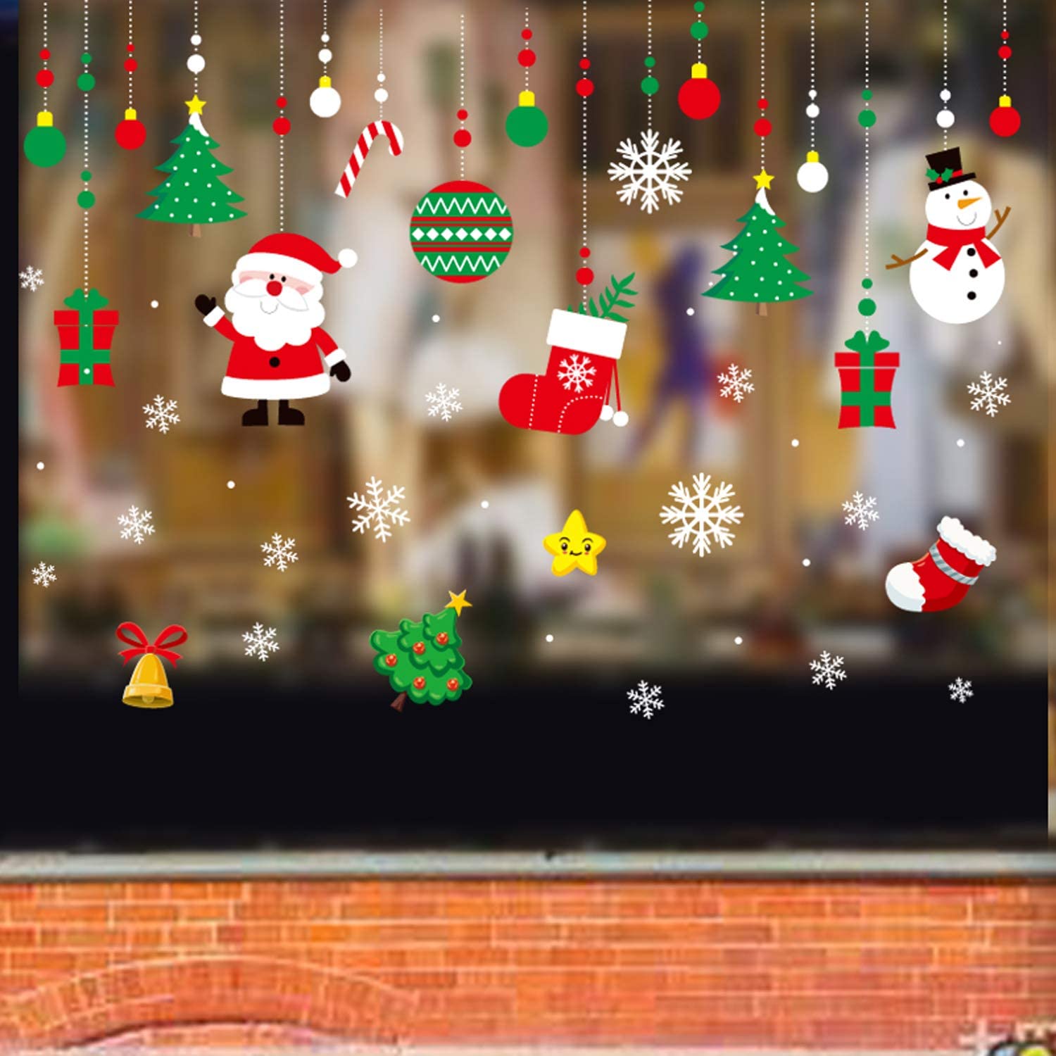 Weihnachtsdeko Aufkleber Fensterbilder