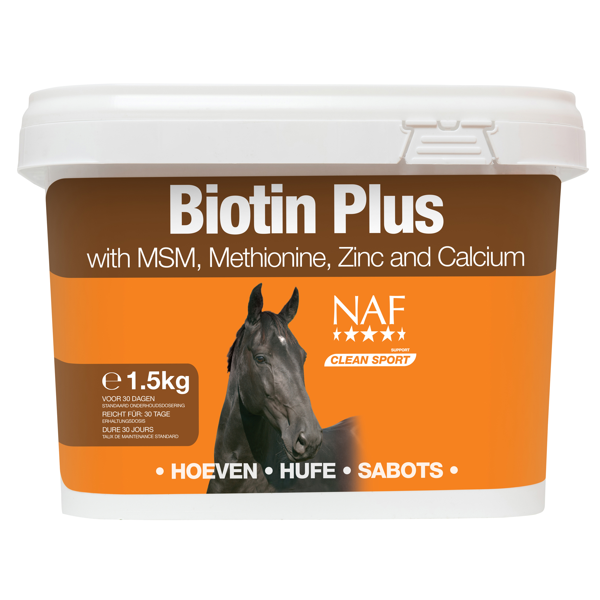 Naf Equine Biotine Plus 1.5kg Ergänzende Nahrung Golden Golden One Size 721021150