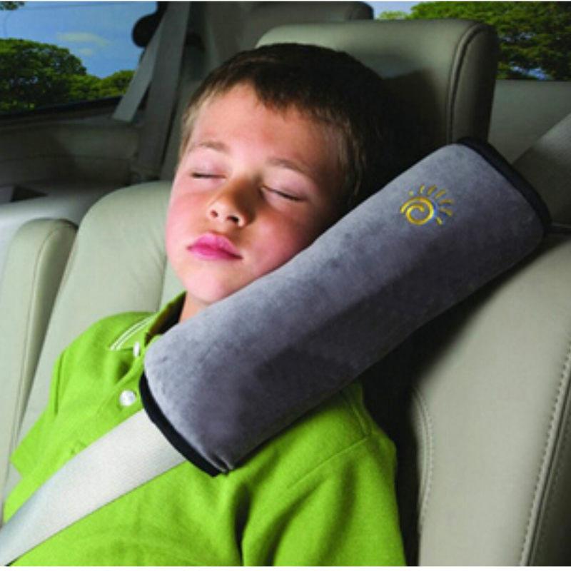 1X Für Kinder Sicherheit Autositz Schlafmittel Kopfstütze Gürtel Band Cartoon 