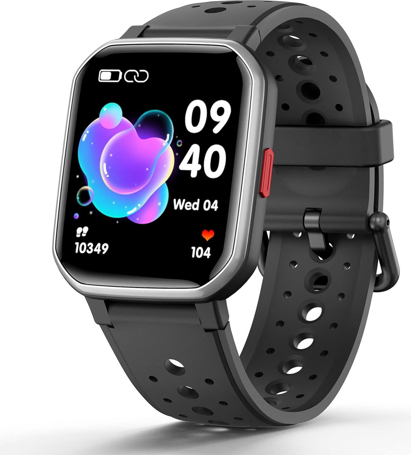 JOYELE Kinder-Smartwatch mit Fitness-Tracker, 19 Sportmodi, Herzfrequenz- & Schlafmonitor, IP68 Wasserdicht, Benachrichtigungen