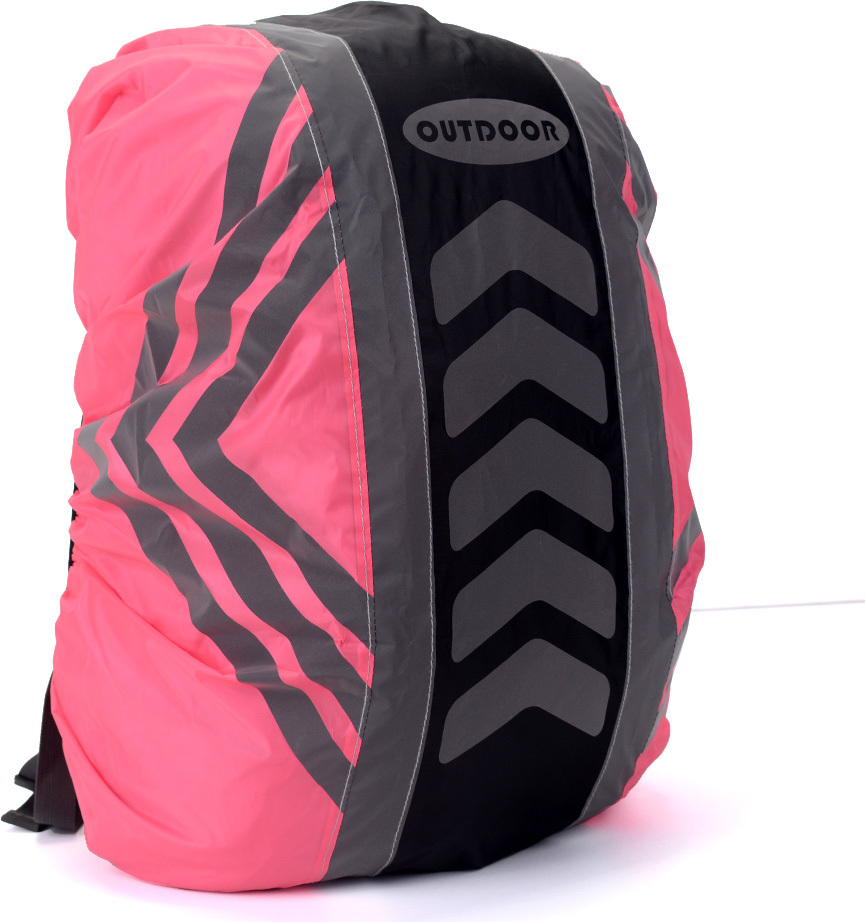 Illes-Laedchen Rucksackschutzhülle, Regenschutz Rucksack, Rucksackcover rosa Größe M