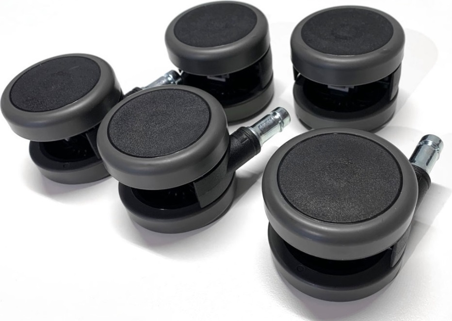 GEBRAUCHT] B-Ware Hjh Office 5x Rolo 11mm/50mm Hartböden Stuhlrollen Bürostuhlrollen Rolle Schw521