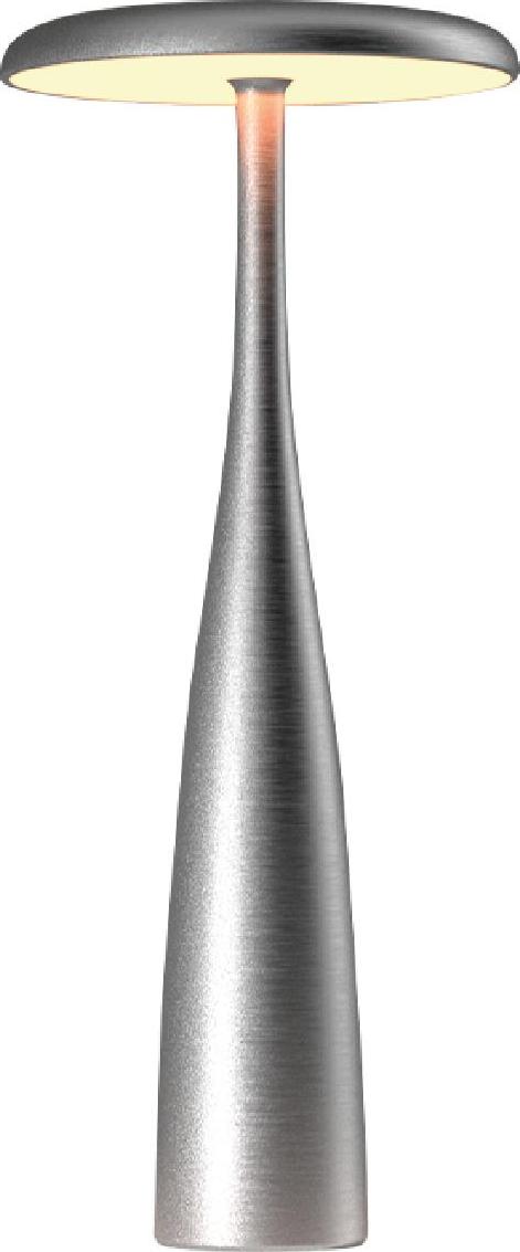 Luxus - Tischlampe Touch - Dahlia - Silber - H28 x Ø13 DAHLIA_SILVER