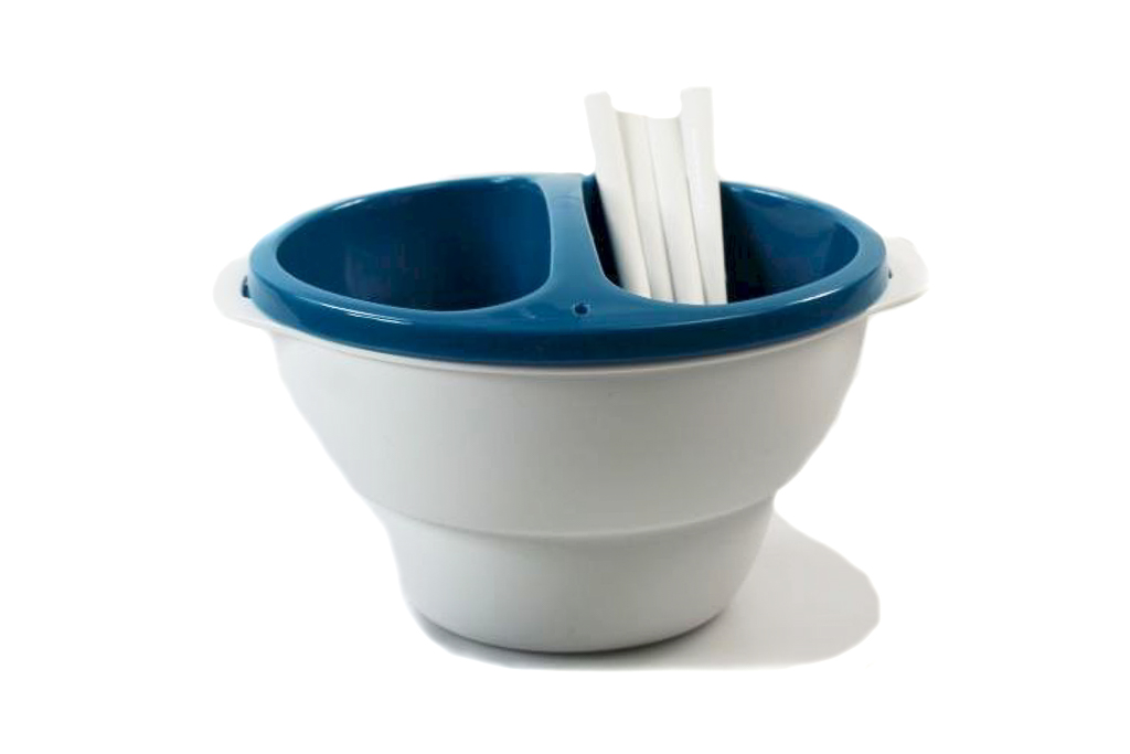 TUPPERWARE Allegra 1L türkis Schoko Traum Schokofondue Mikrowelle Servier & Dip