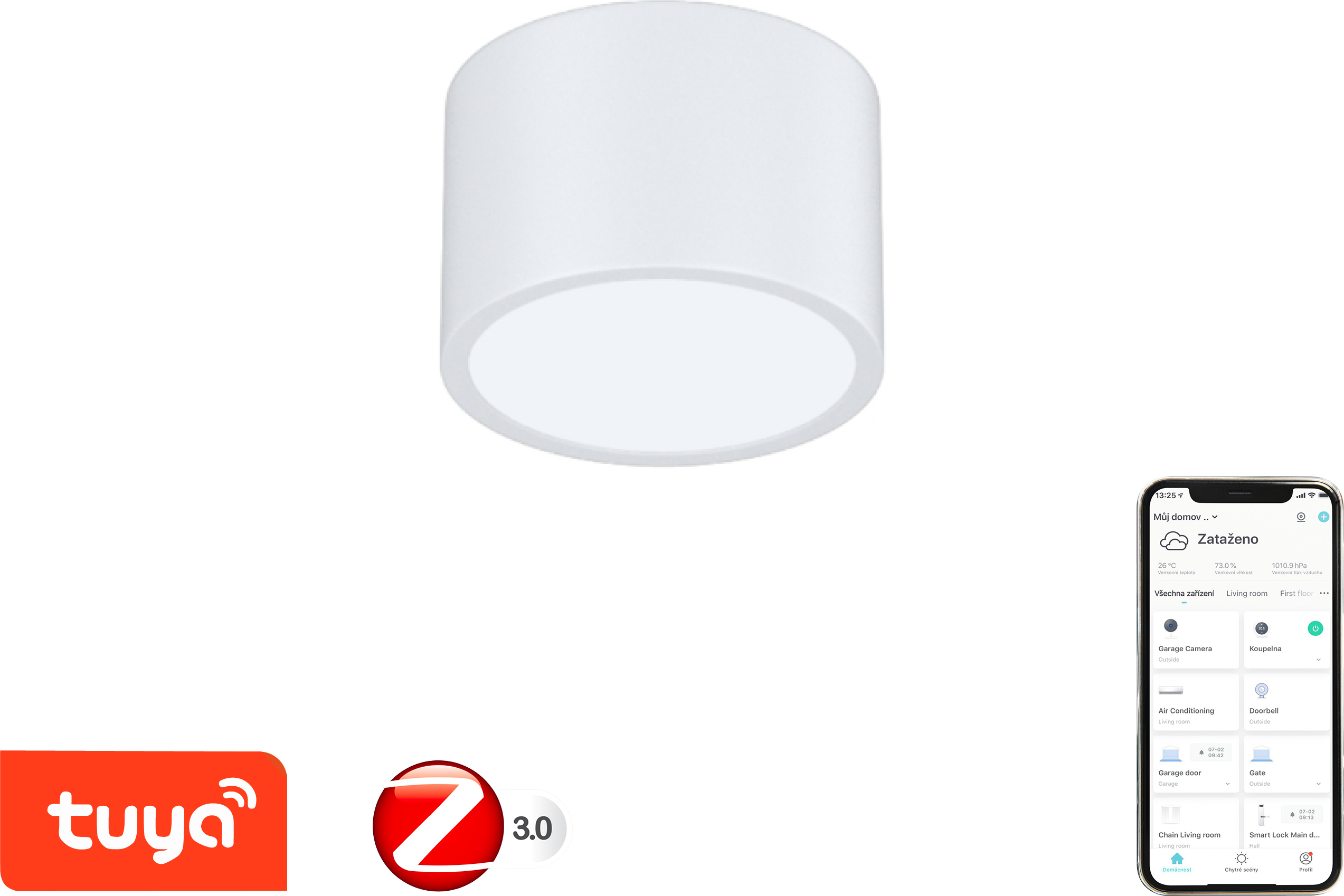 Immax NEO RONDATE Smart Deckenleuchte 15cm 12W Weiß Zigbee 3.0 07024L-15