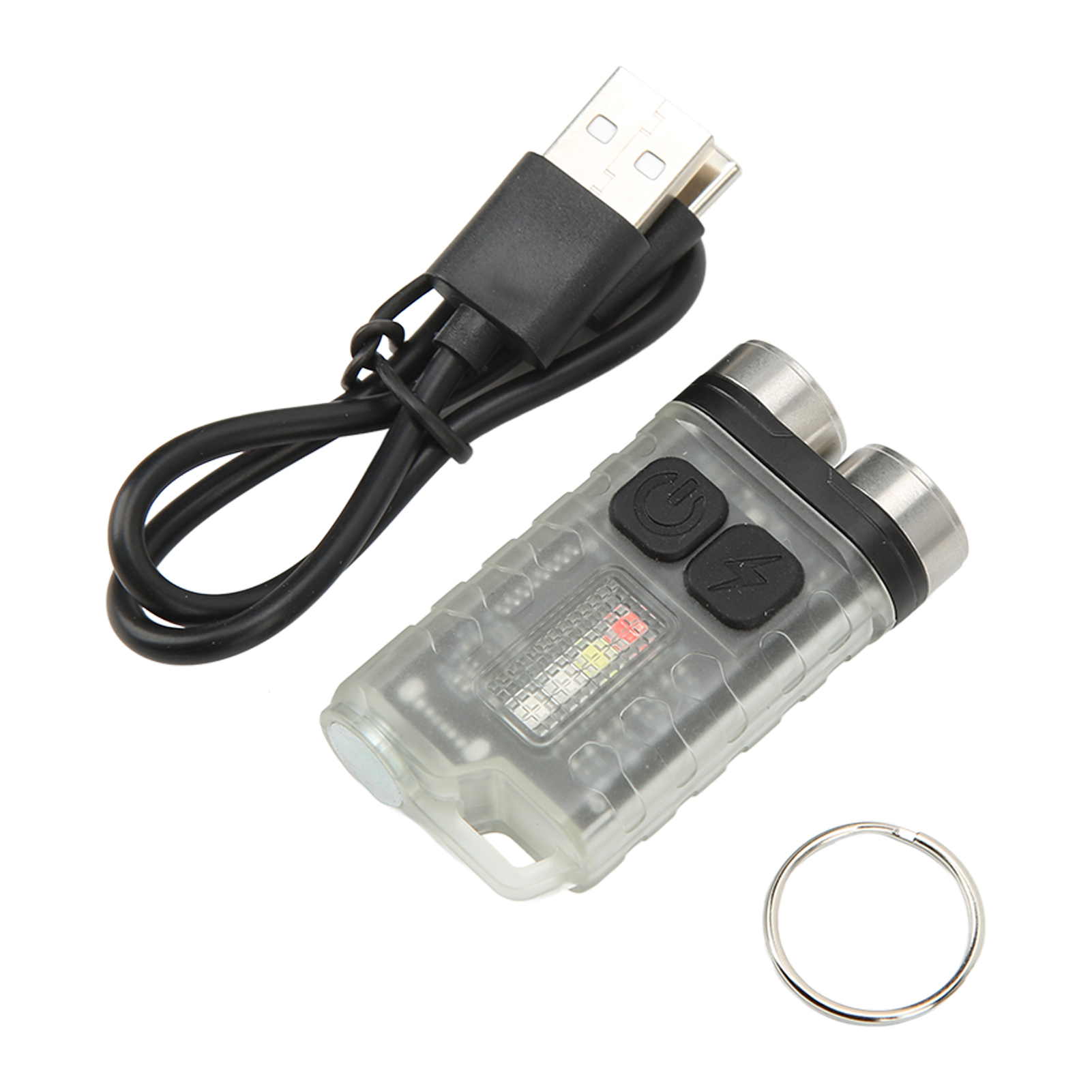 Cocosity Schlüsselanhänger-Taschenlampe,Mini-Schlüsselanhänger-Taschenlampe,USB-Schlüsselanhänger-Taschenlampe,wiederaufladbare Mini-Taschenlampe,Schlüsselanhänger-Licht,kleine Taschenlampe