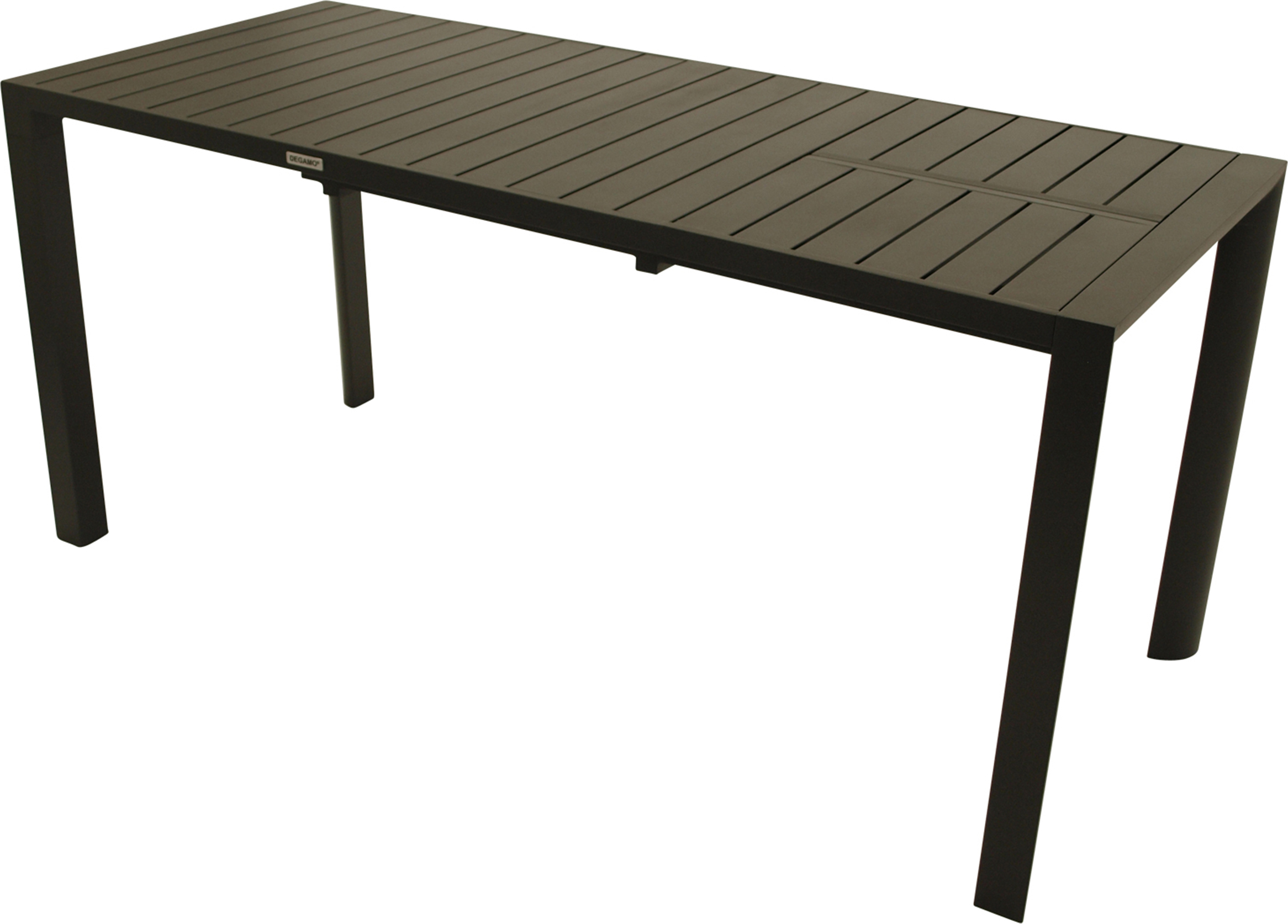 TPFGarden AUSZIEHTISCH Backnell - Garten-Esstisch mit seitlicher Butterfly-Verlängerung, Aluminium dunkelgrau, Justierbare Füsse. BxTxH: 70x117/162x75 cm TPFG-F-BRACHNELL-AT-DG