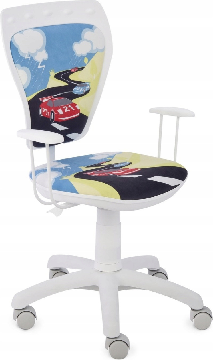 Detská stolička k písaciemu stolu 55x97cm kancelárska stolička otočná stolička stolička pre mladých otočná stolička; autá