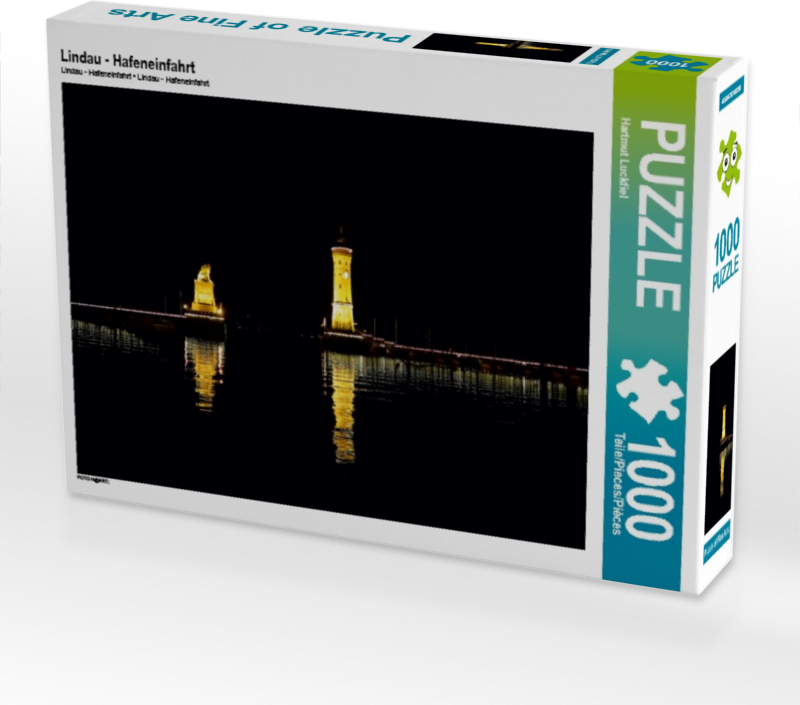 Calvendo Lindau - Hafeneinfahrt 1000 Teile Puzzle quer 640x480mm, Luckfiel Hartmut; 7462248