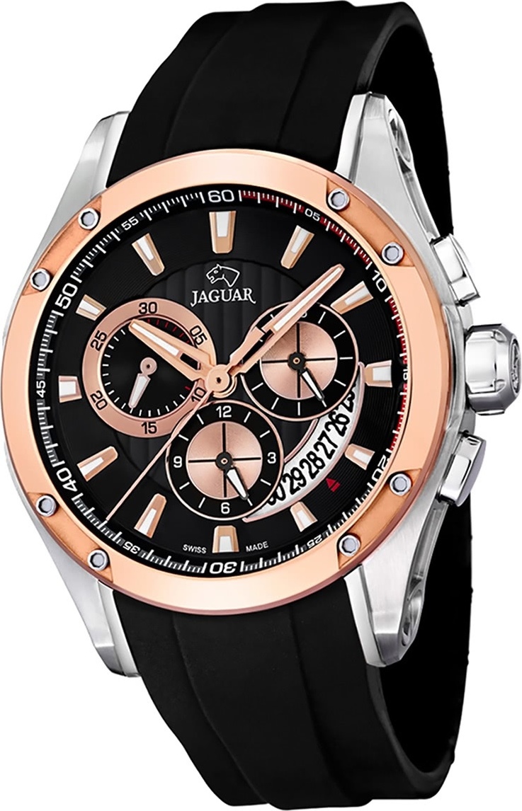Pánske hodinky Jaguar PUR J689/1 Športové náramkové hodinky Black Special Edition D2UJ689/1